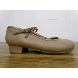 Pre-Owned Tap Shoes Danshuz 753 Adult 5M Tan Mary Jane Buckle
